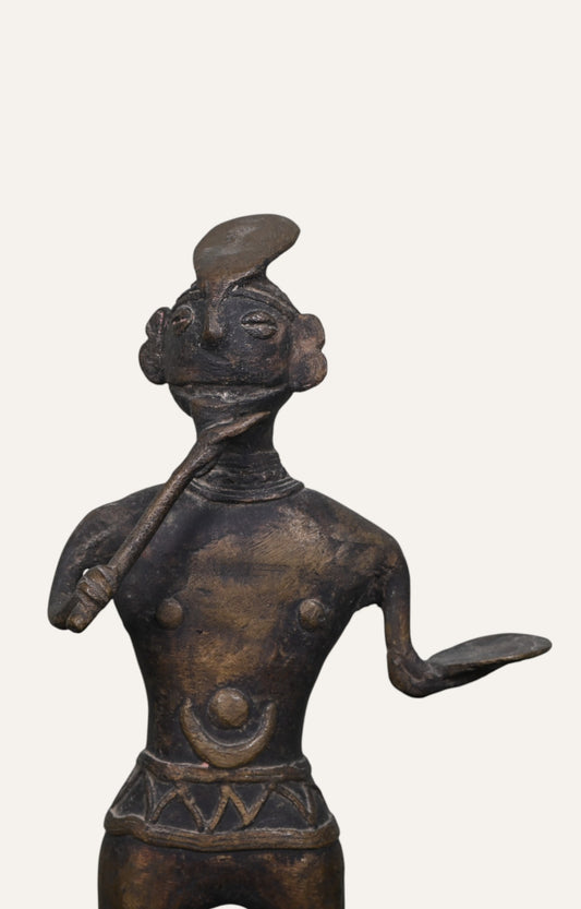 Warrior Man Brass Sculpture