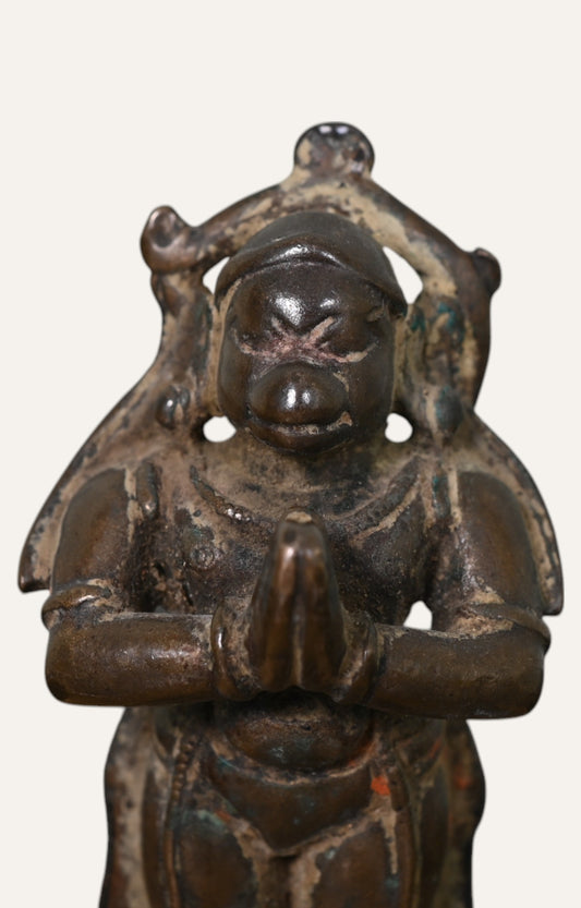 Hanuman Goddess Brass Antique Sculpture