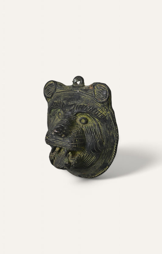 Lion Face Brass Hanging Mask
