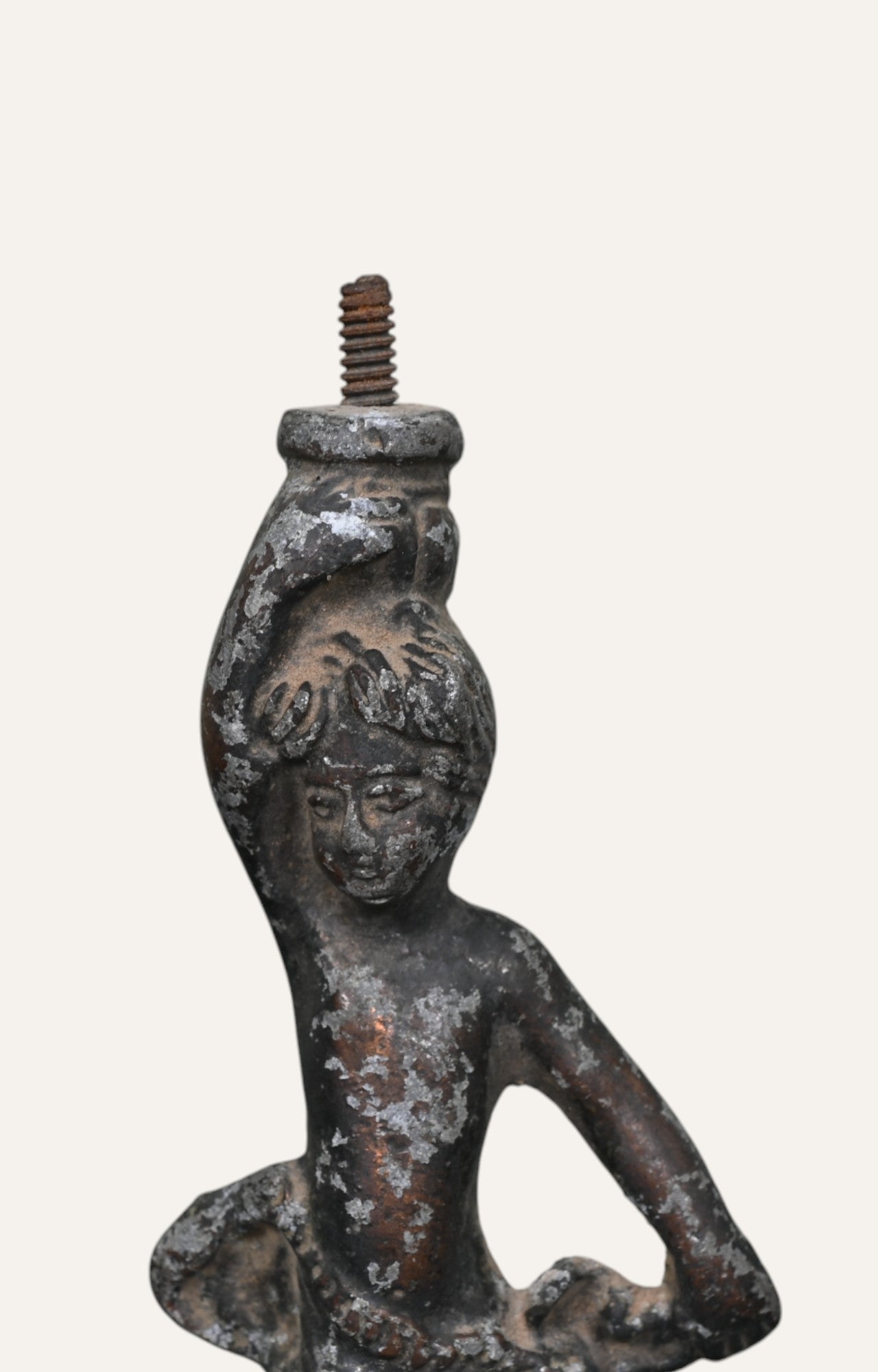 Dancing Woman Brass Candle Holder