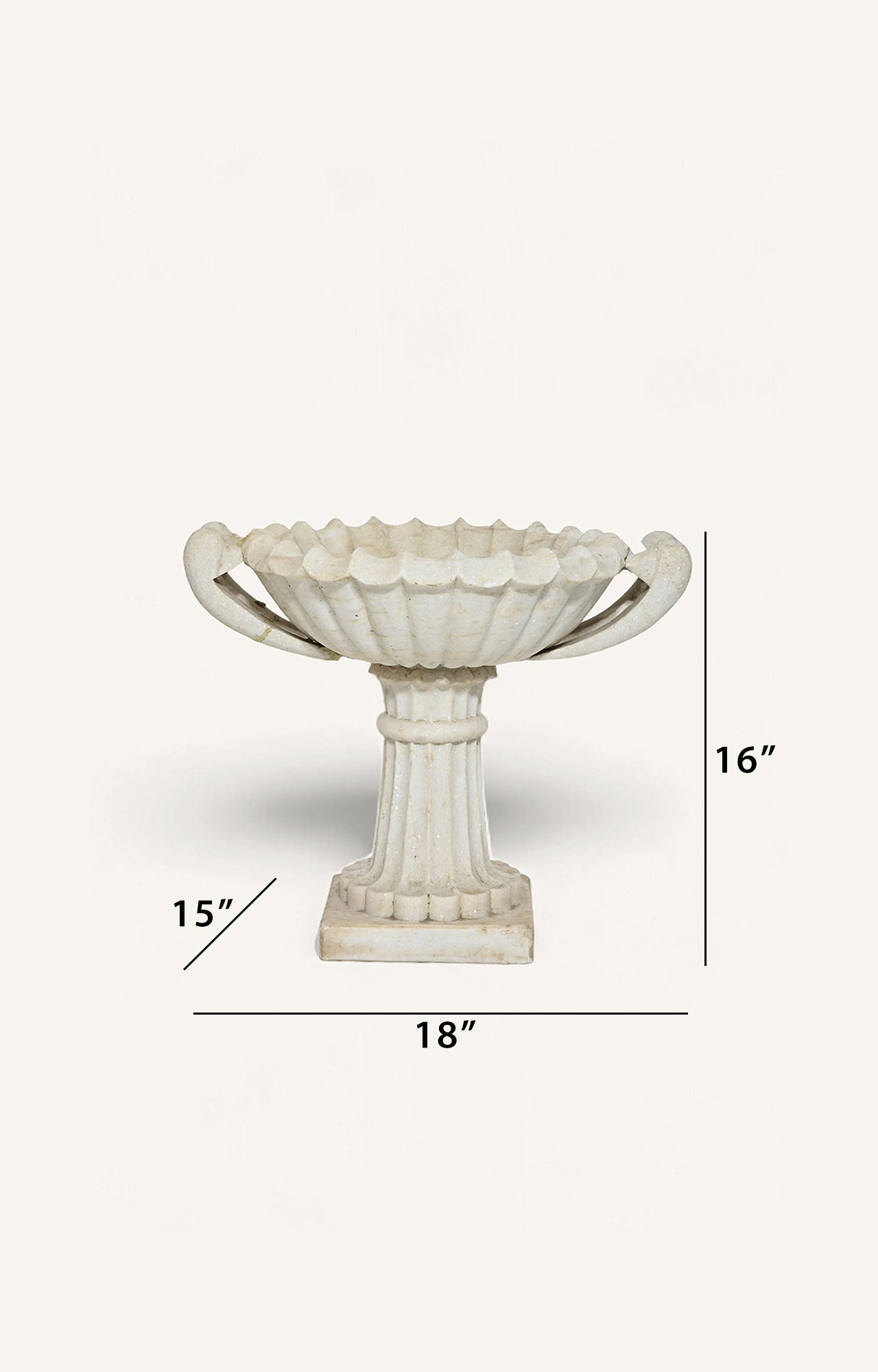 Ceramic Marble Cascade Centerpiece Planter suitable