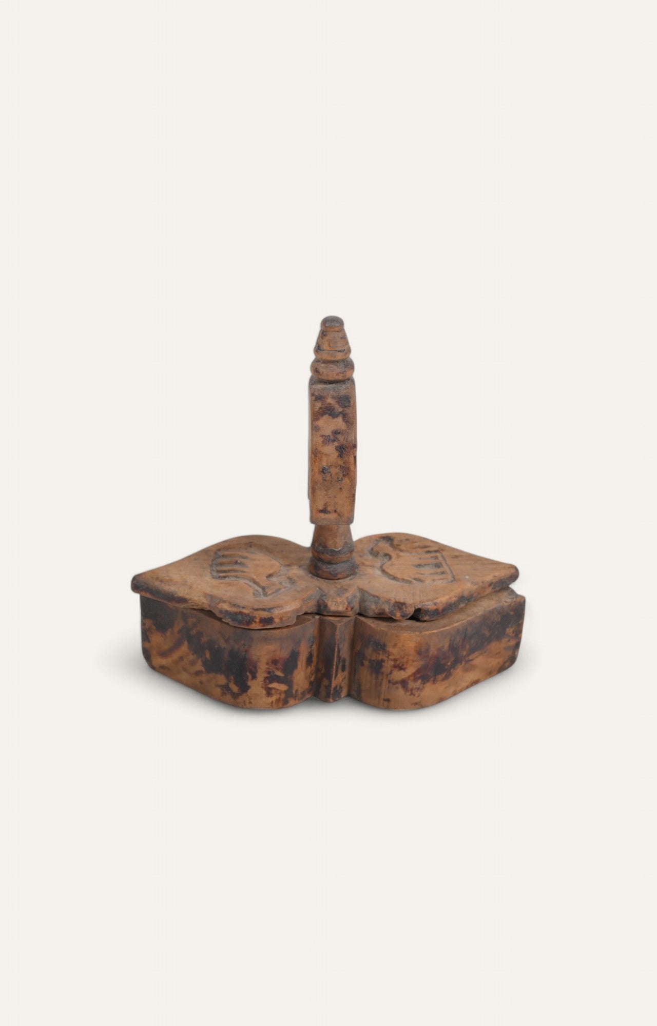Tribal Petal Shaped Wooden Tikka Box