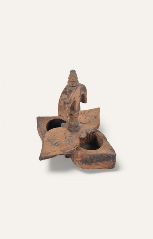 Tribal Petal Shaped Wooden Tikka Box