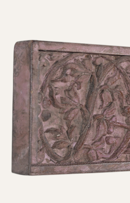 Rosewood Floral Panel with Centre Medallion