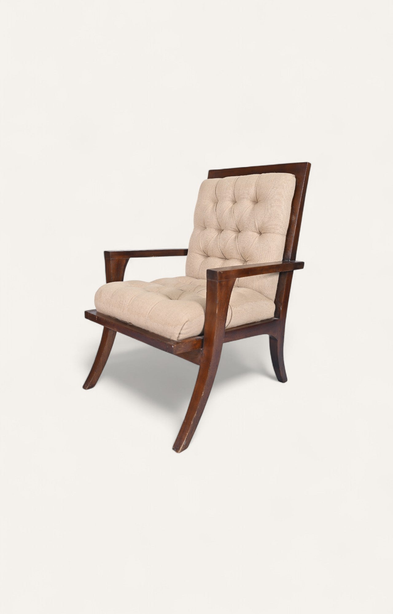 Curved Leg Arm Chair