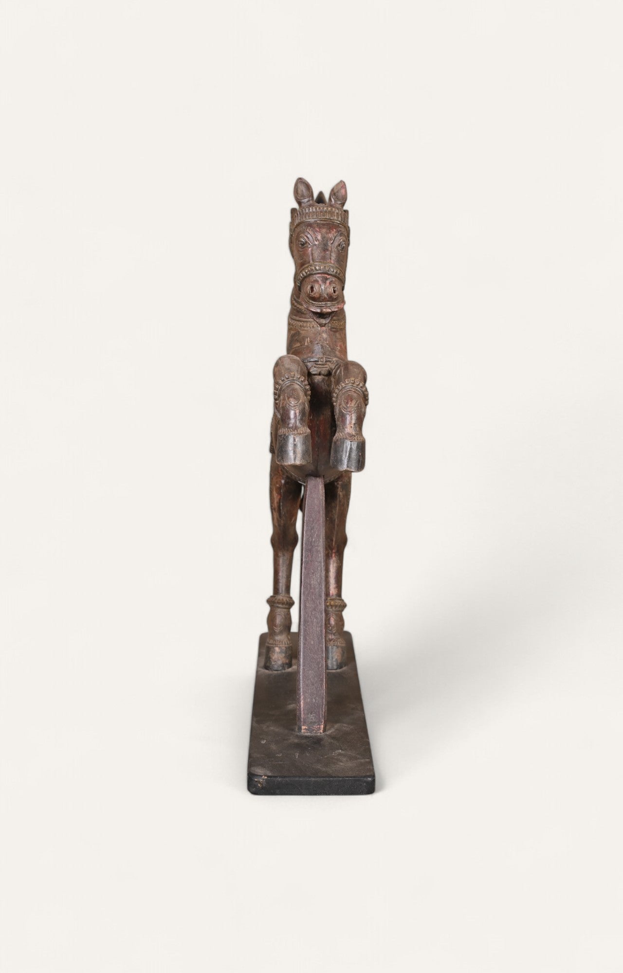 Galloping Grace - Hand-Carved Teak Wood Horse Statue