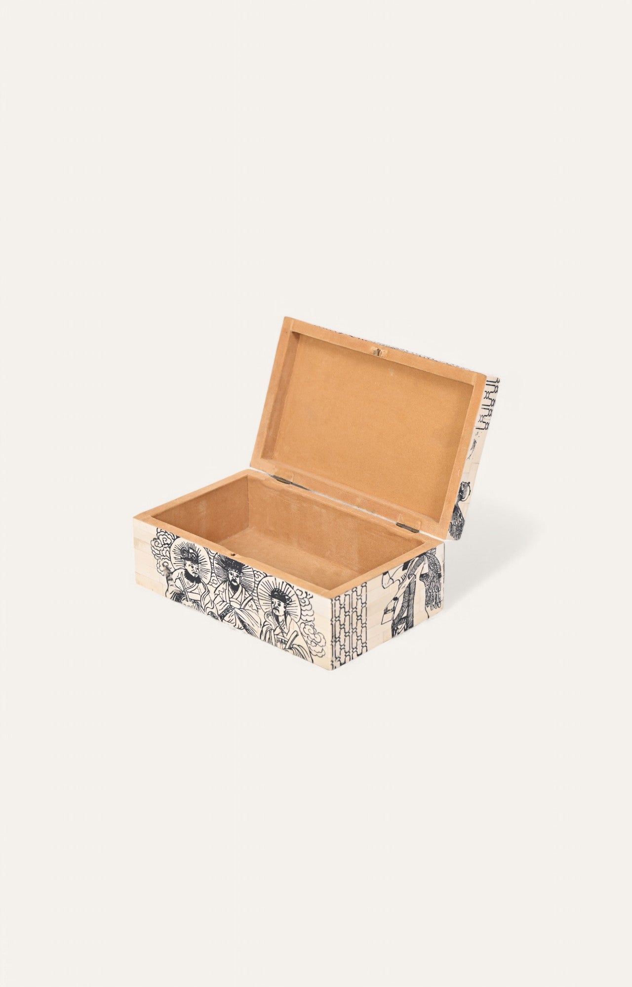 Three Kings Mango Wood and Bone Antique  Jewelry Box