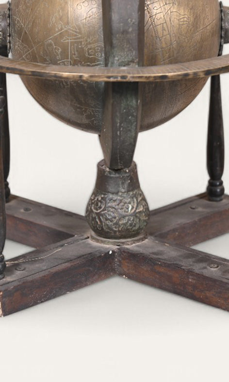 Antique Islamic Brass Globe