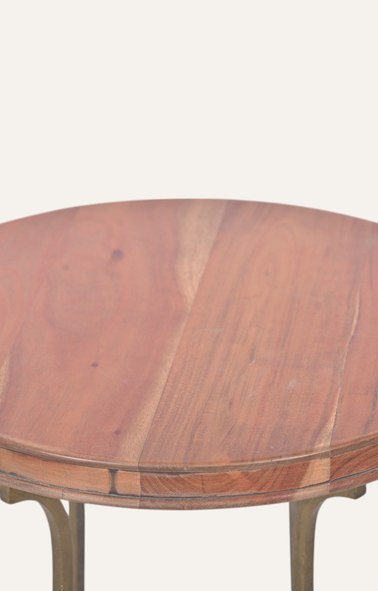 Wooden And Marble Side Table