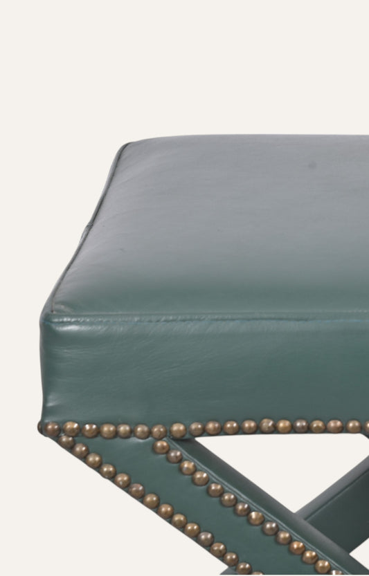 Leather Upholstered Stool