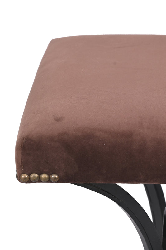 Iron Upholstered Stool
