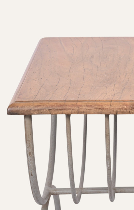 U Shape Leg Wooden Side Table