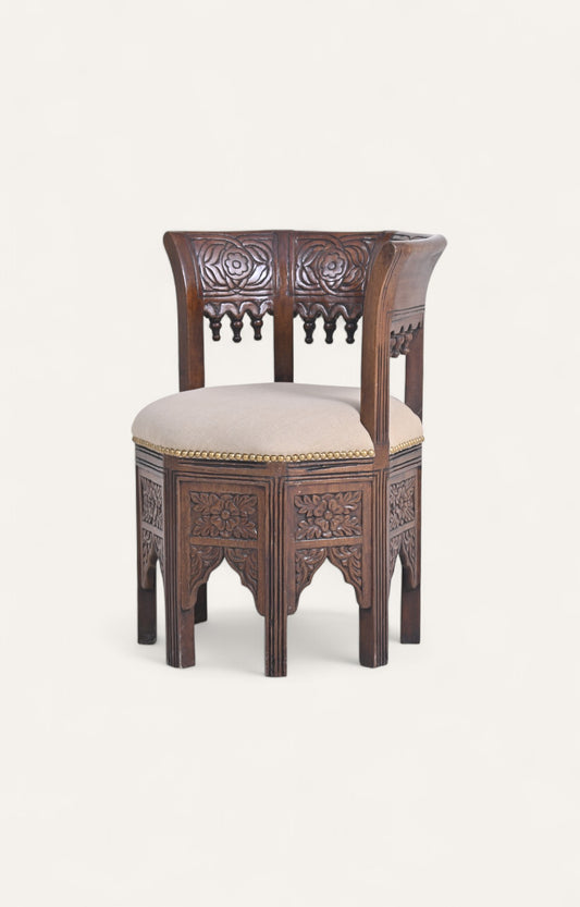 Vintage Curved Arm Chair