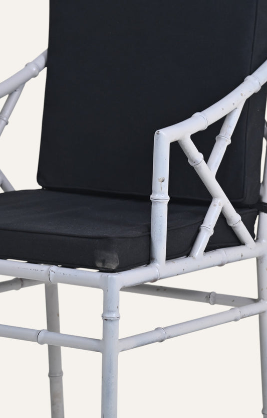 Bamboo Metal Arm Chair