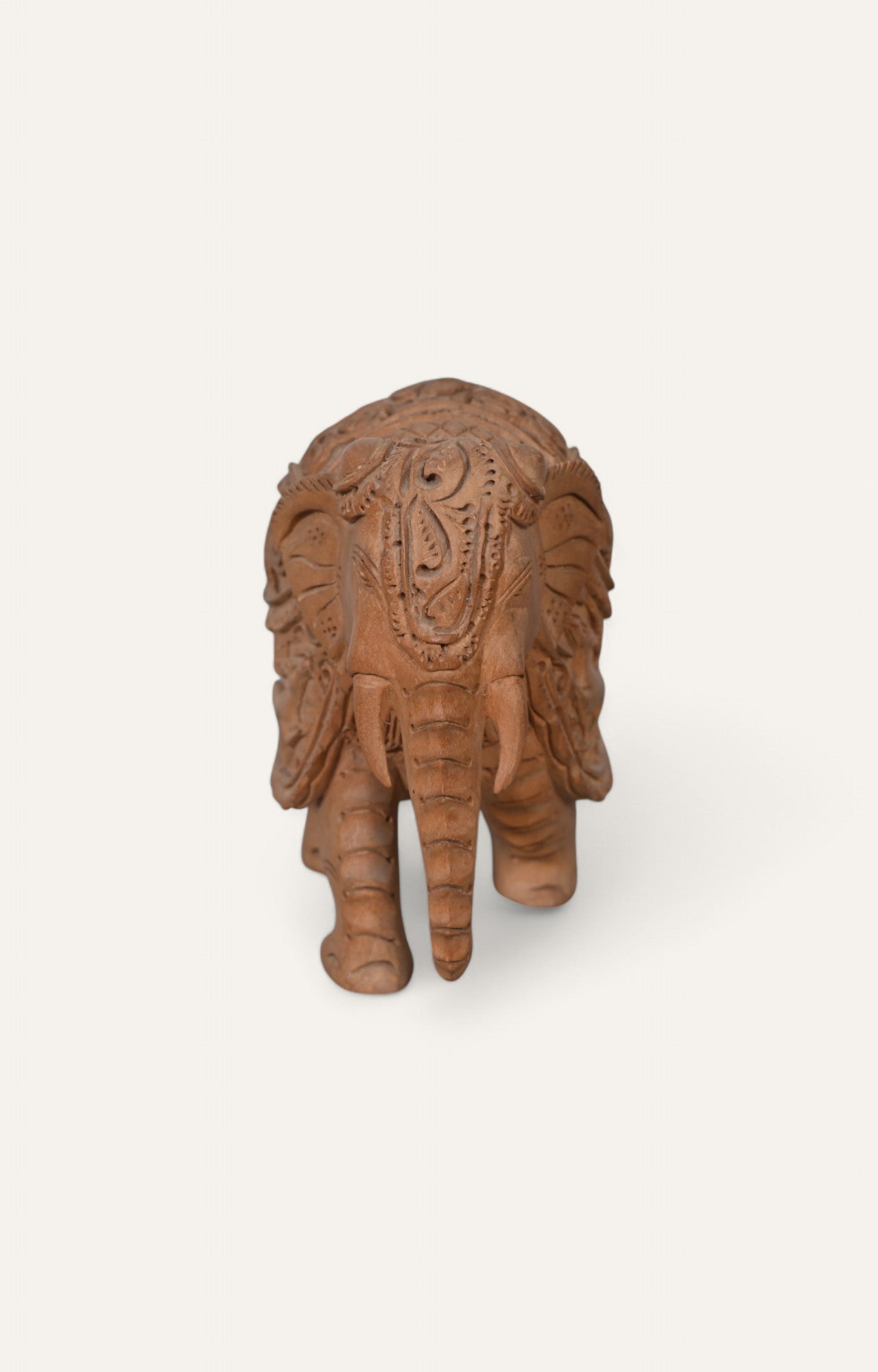 Vintage Wooden Elephant Figurine
