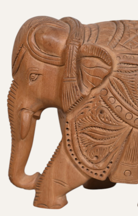 Wooden Elephant Statue