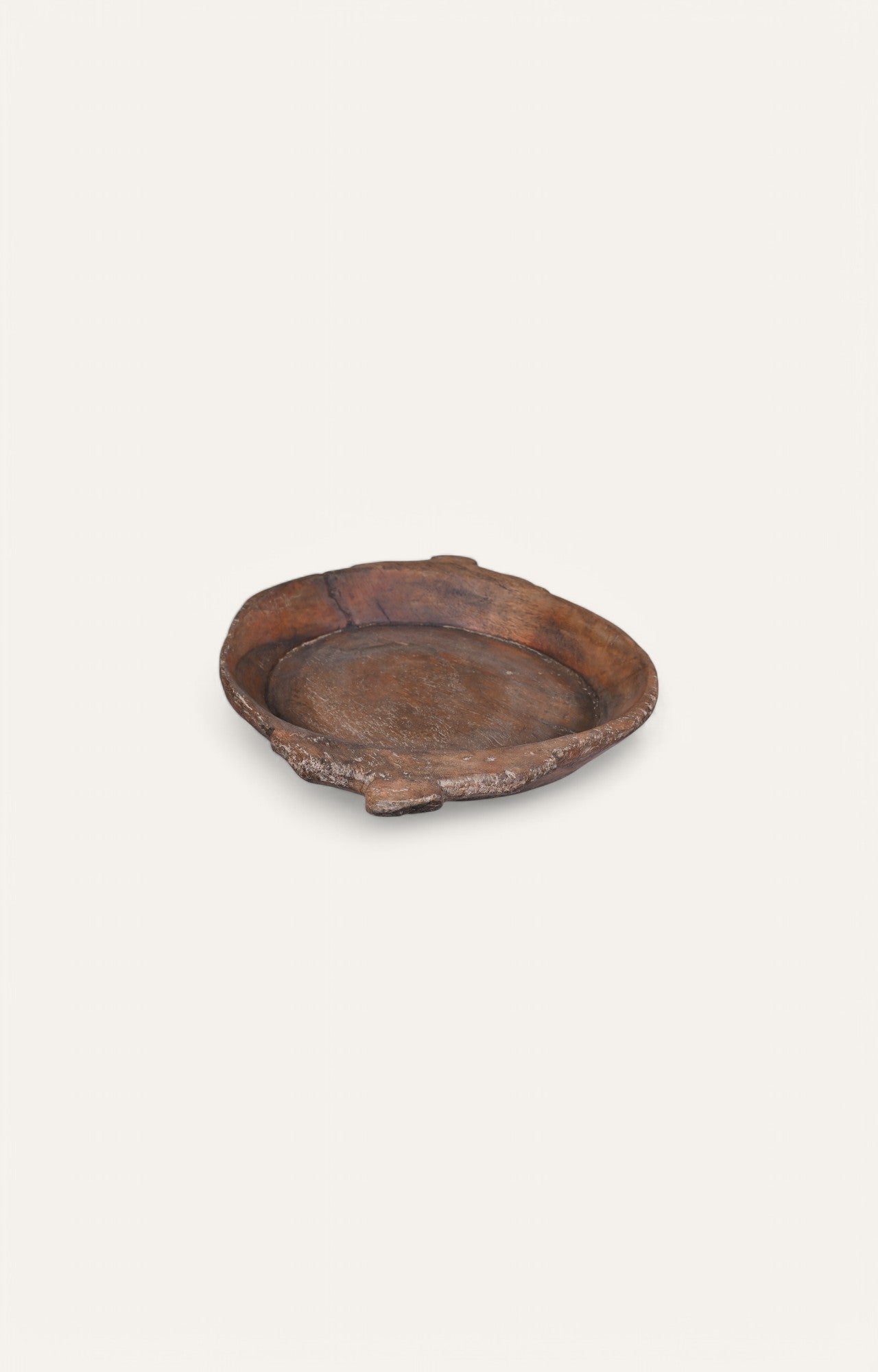 Rustic Wooden Serving Tray with Natural Grain