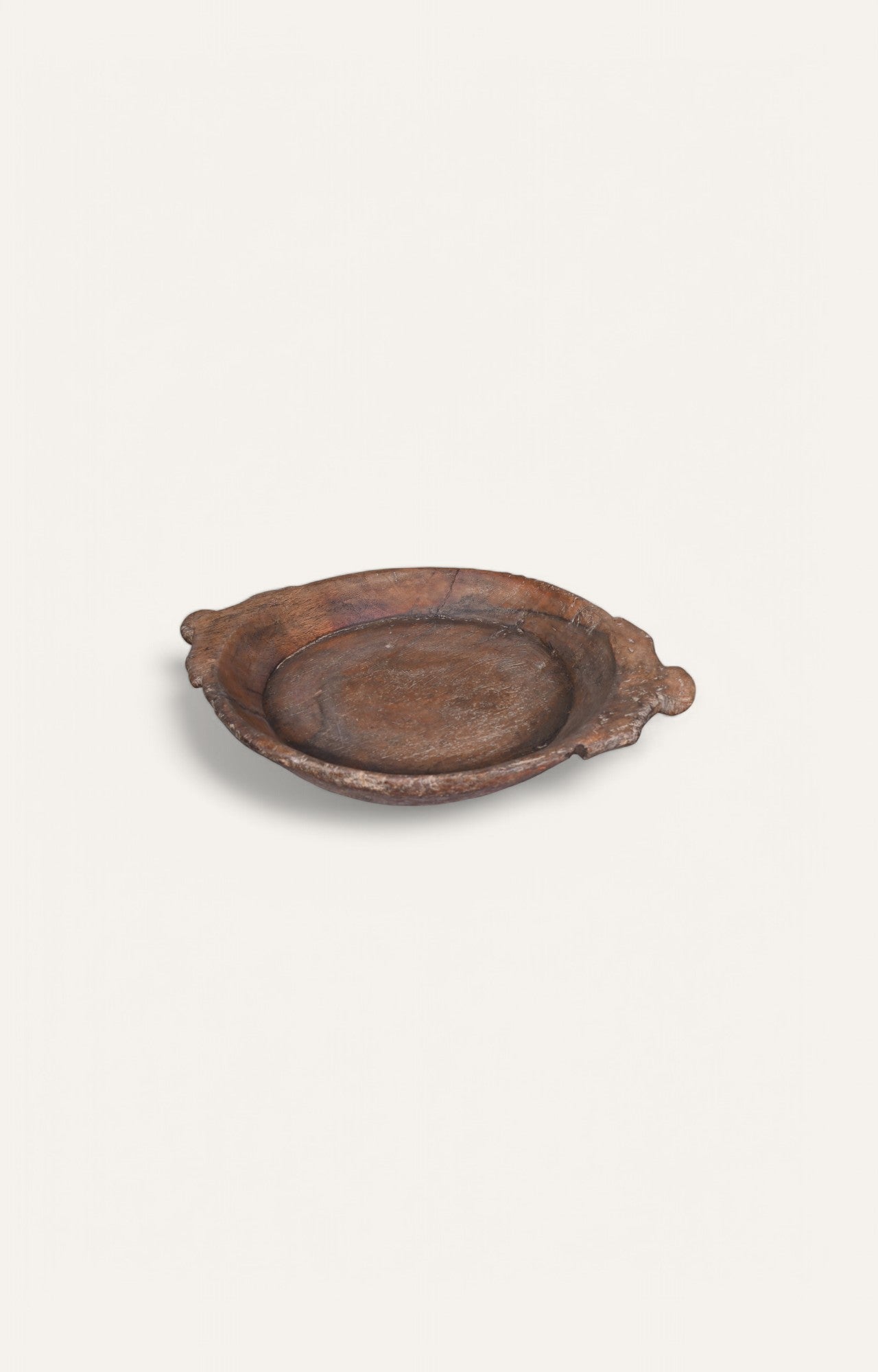 Rustic Wooden Serving Tray with Natural Grain