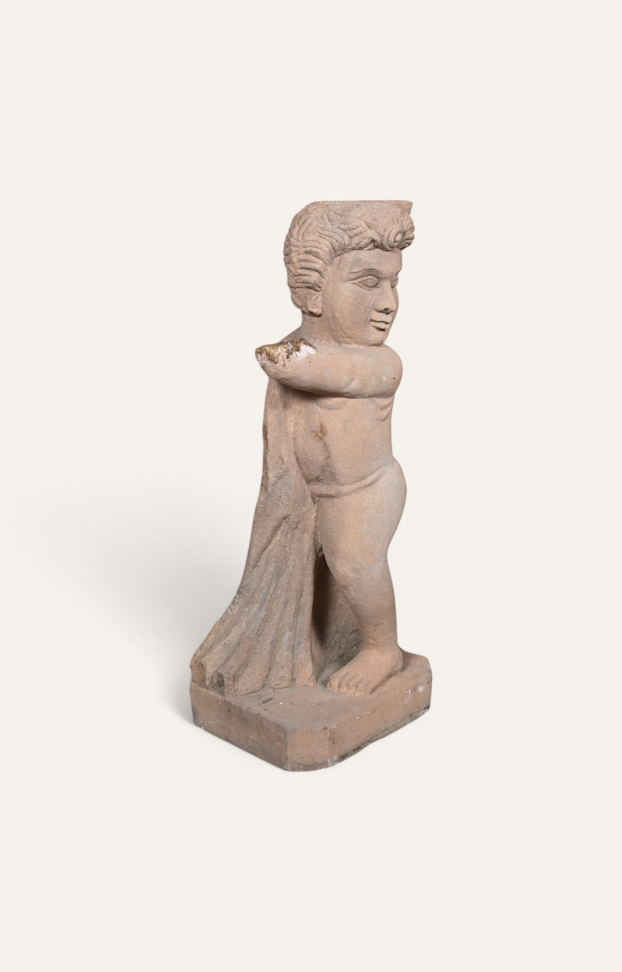 Standing Angel Antique Sandstone Sculpture