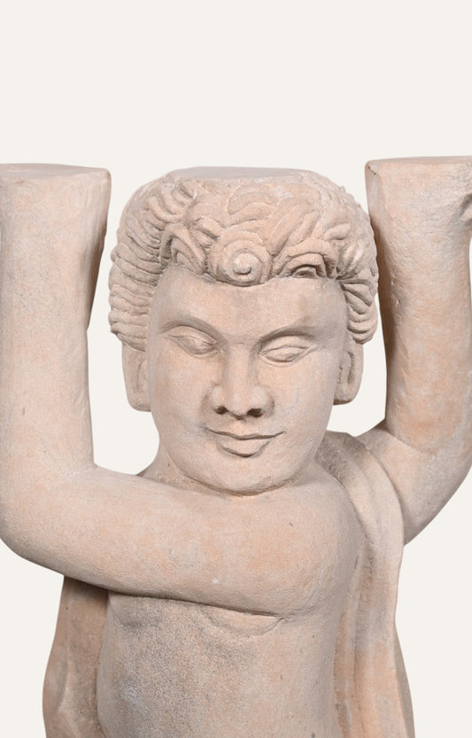 Roman Angel Sandstone Sculpture