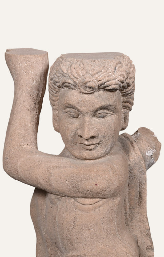 Baby Hercules Sandstone Sculpture