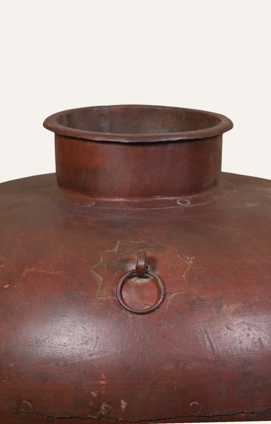 Vinatge Brown Metal pot