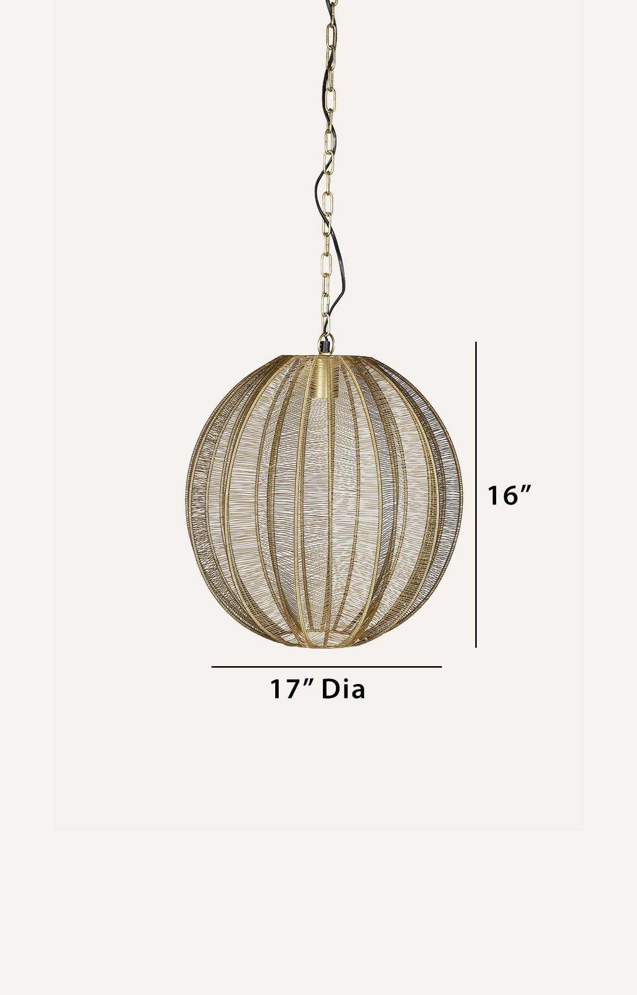 Elegant_Gold_Wire_Pendant_Light_size