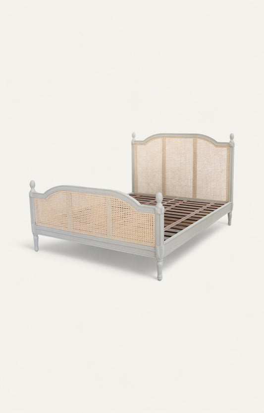 Gustavian Cane Bed Without Storage