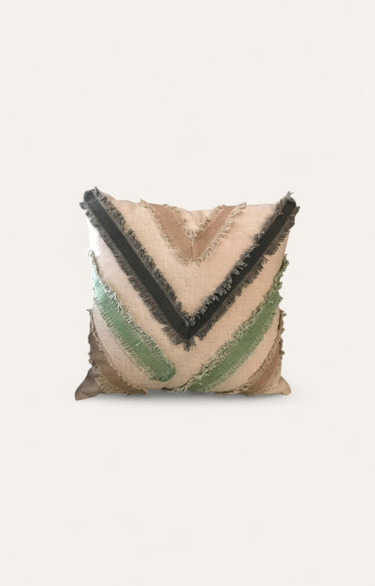 Stripe Embroidred cushion