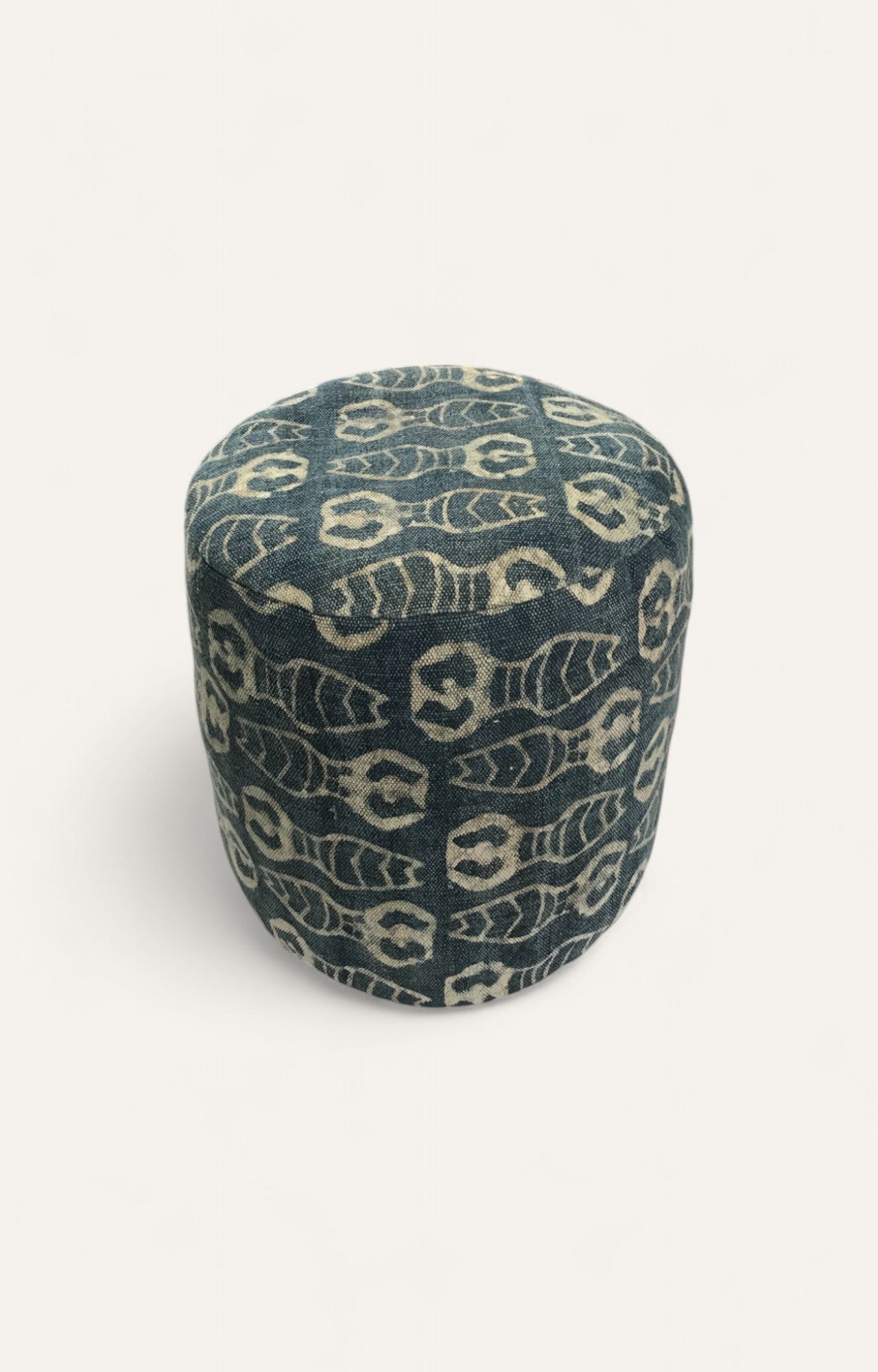 Block Printed  pouf