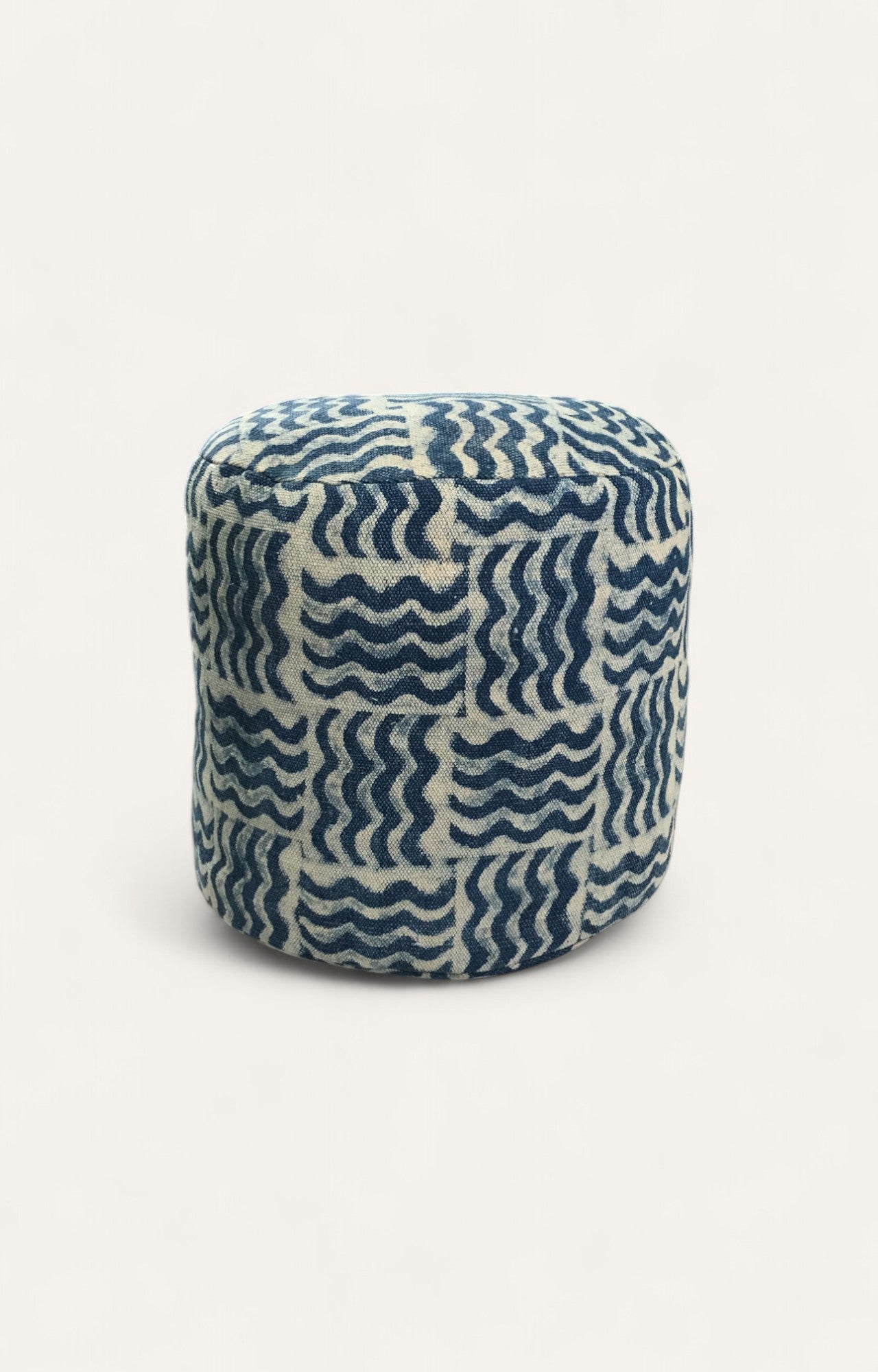 Block Printed  pouf