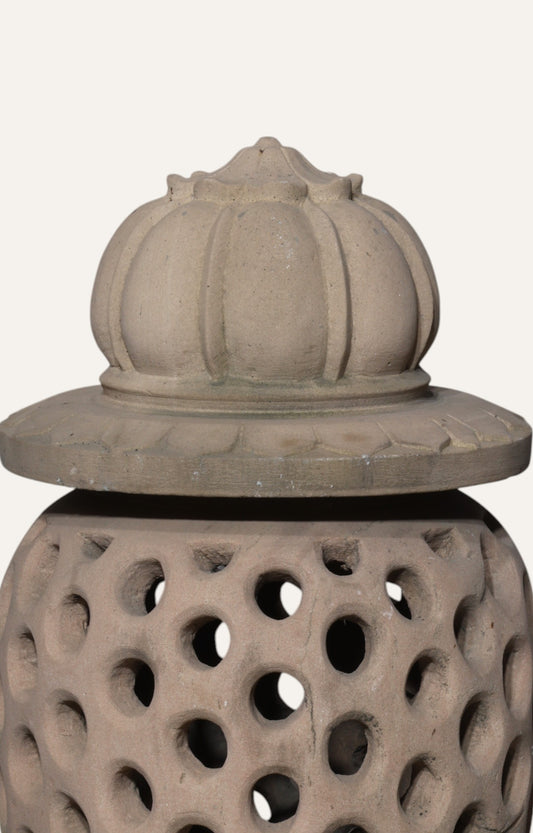 Lotus Sandstone Lantern