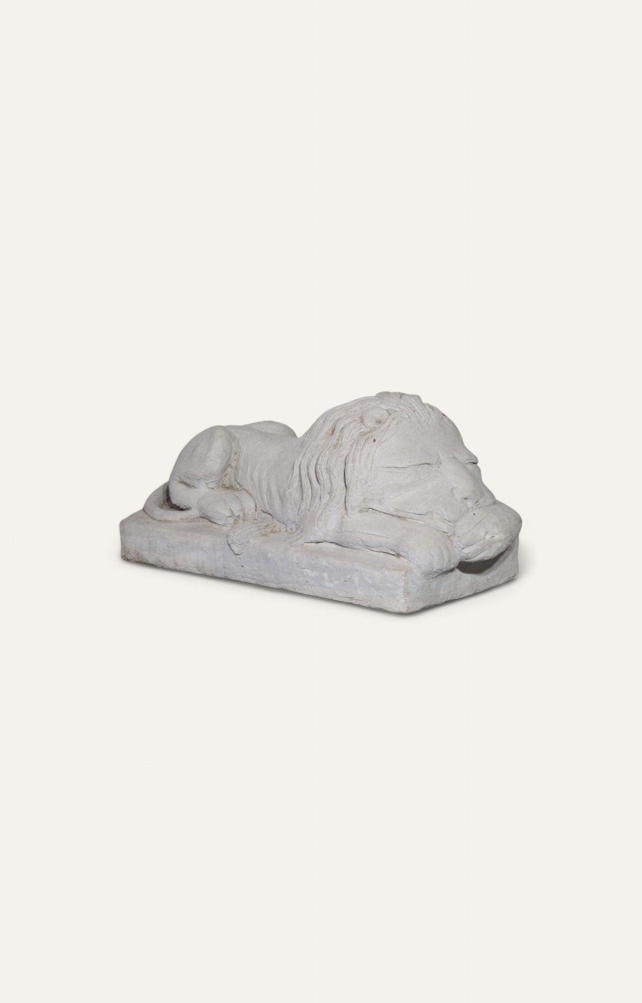 Set of 2 Sleeping Lion Sculpture