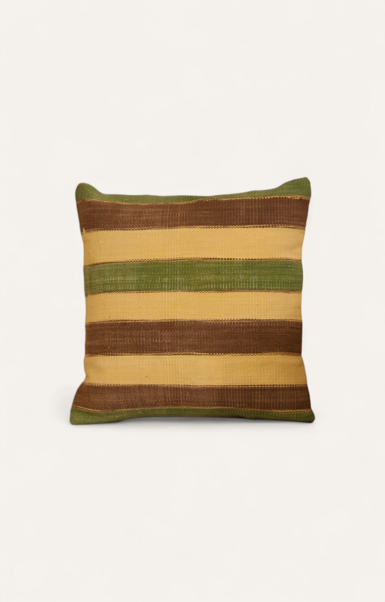 Stripe handwoven cushion