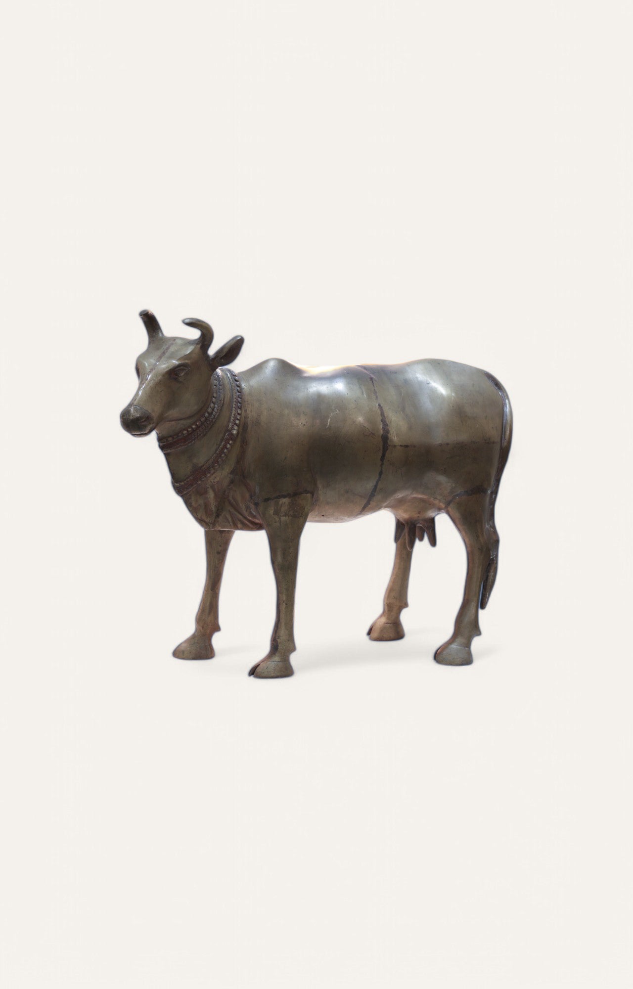 Dhokra Traditional Brass Cow Sculpture Home Décor