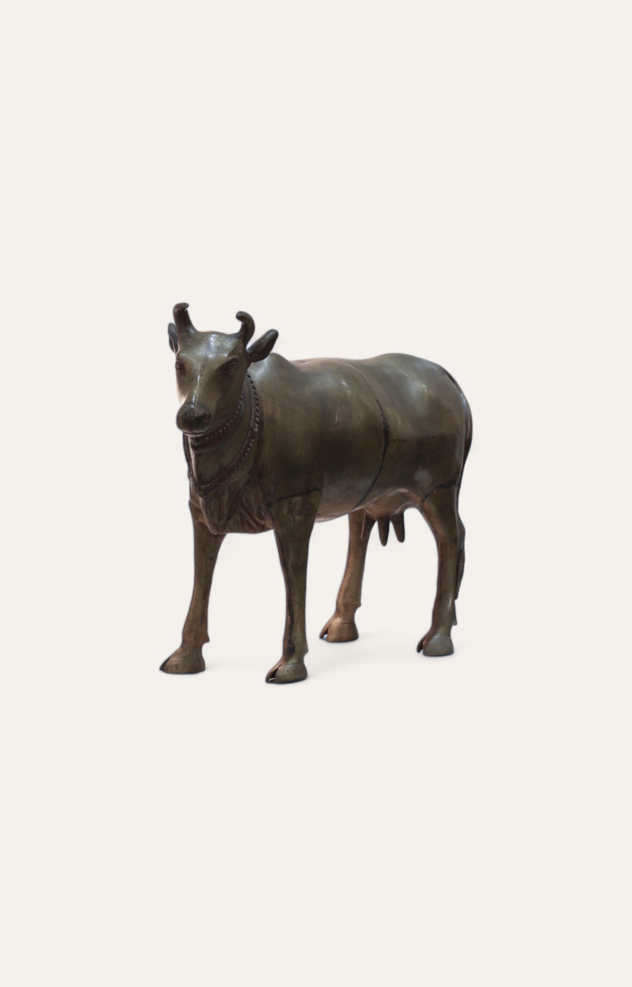 Dhokra Traditional Brass Cow Sculpture Home Décor
