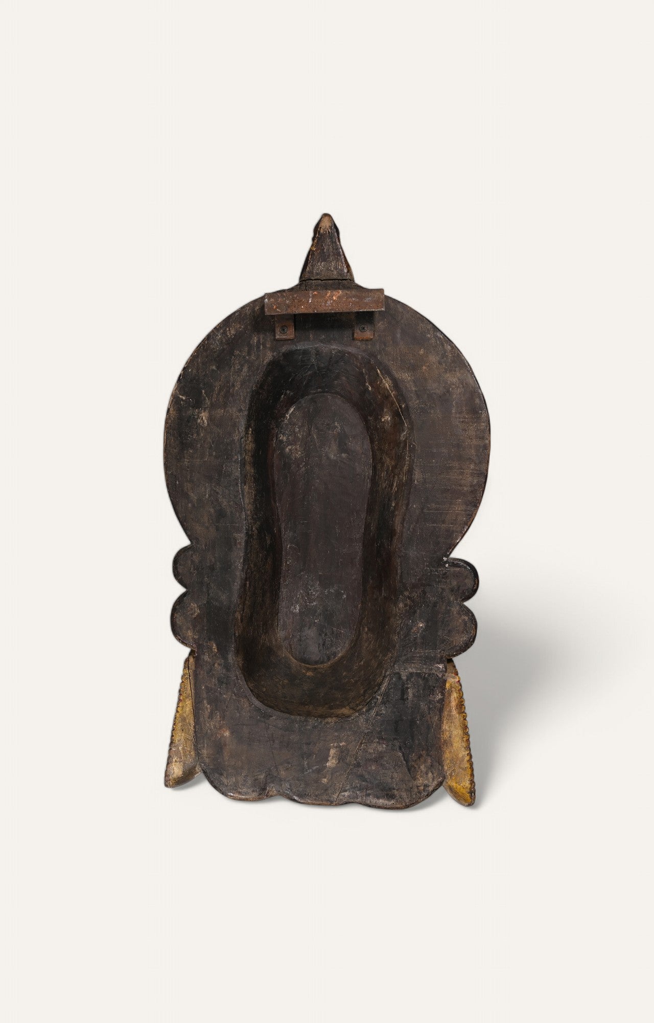 Hand-Carved Kathakali-Inspired Wooden Mask