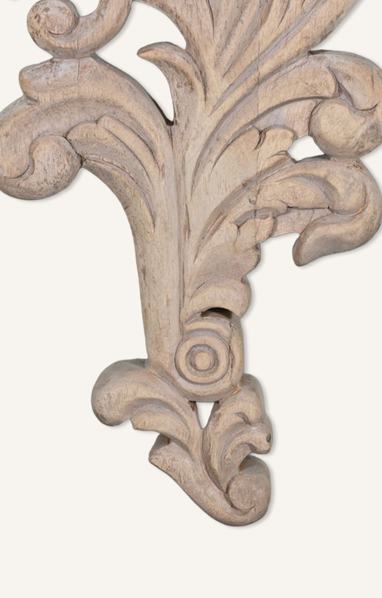 Nouveau Deco Carved & Gilt Wood Wall Bracket_3