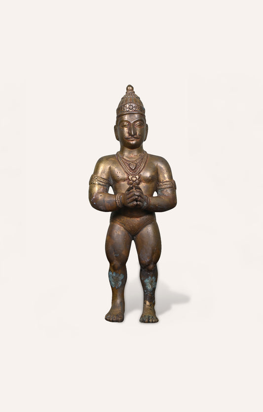 Brass Statue of a Devotional Deity