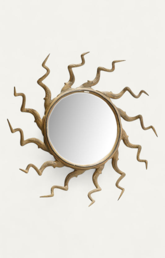 Golden sunrise mirror