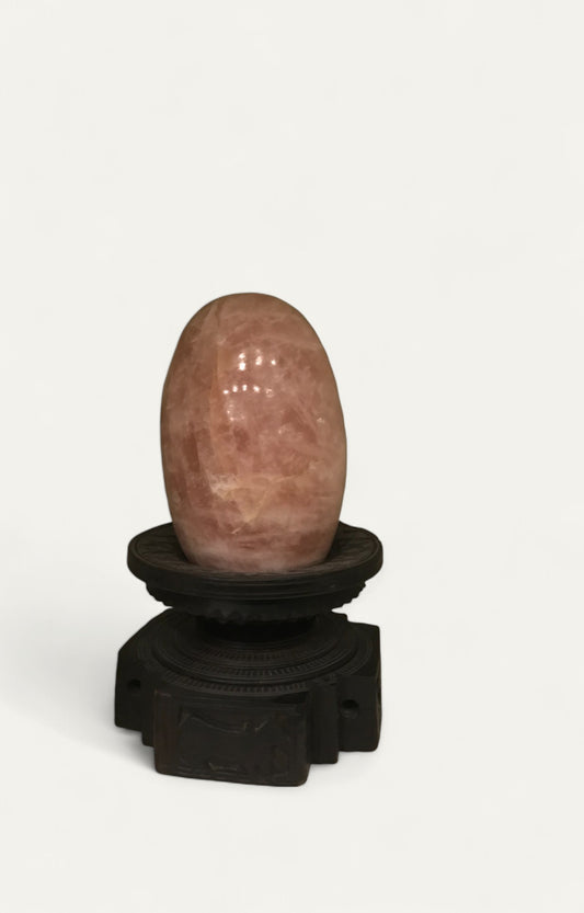 Shivling with wooden Base