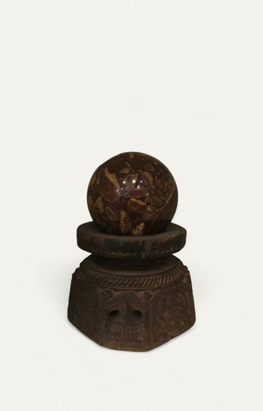 Shivling with wooden Base