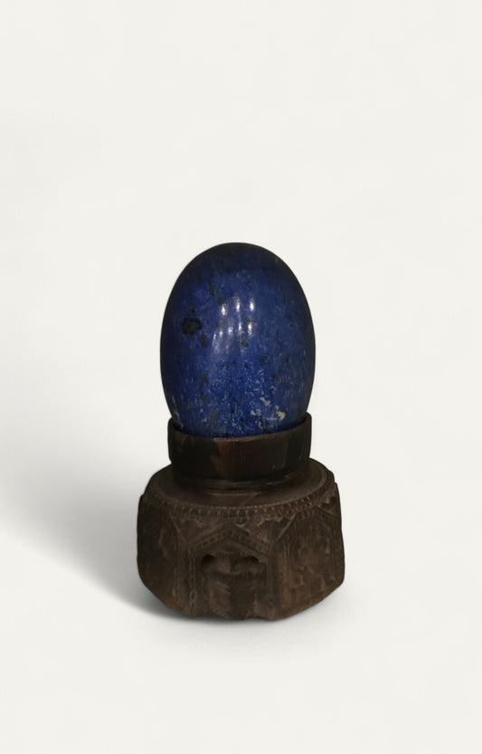 Shivling with wooden Base