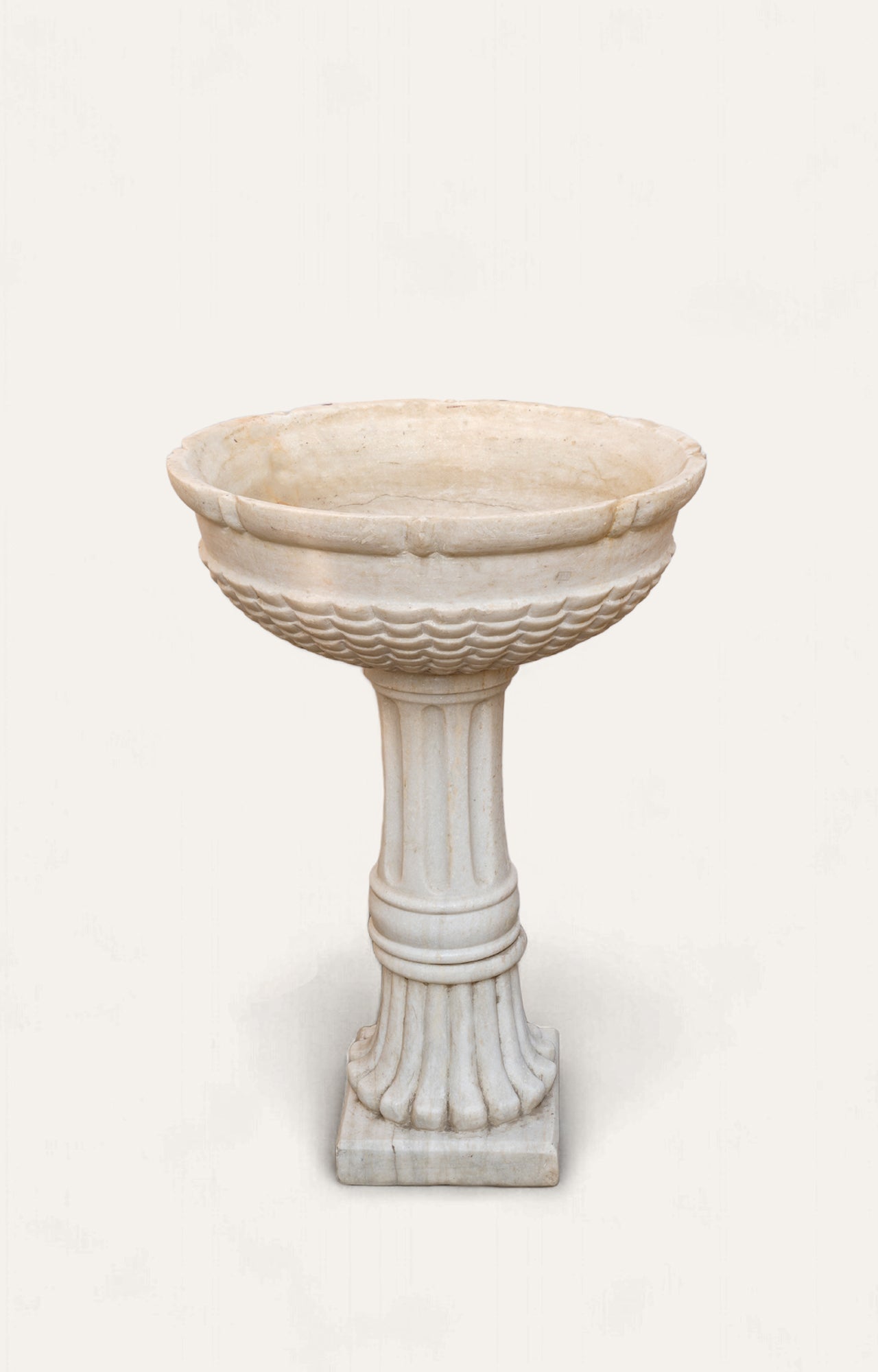 Outdoor carved large tall marble Planter_3