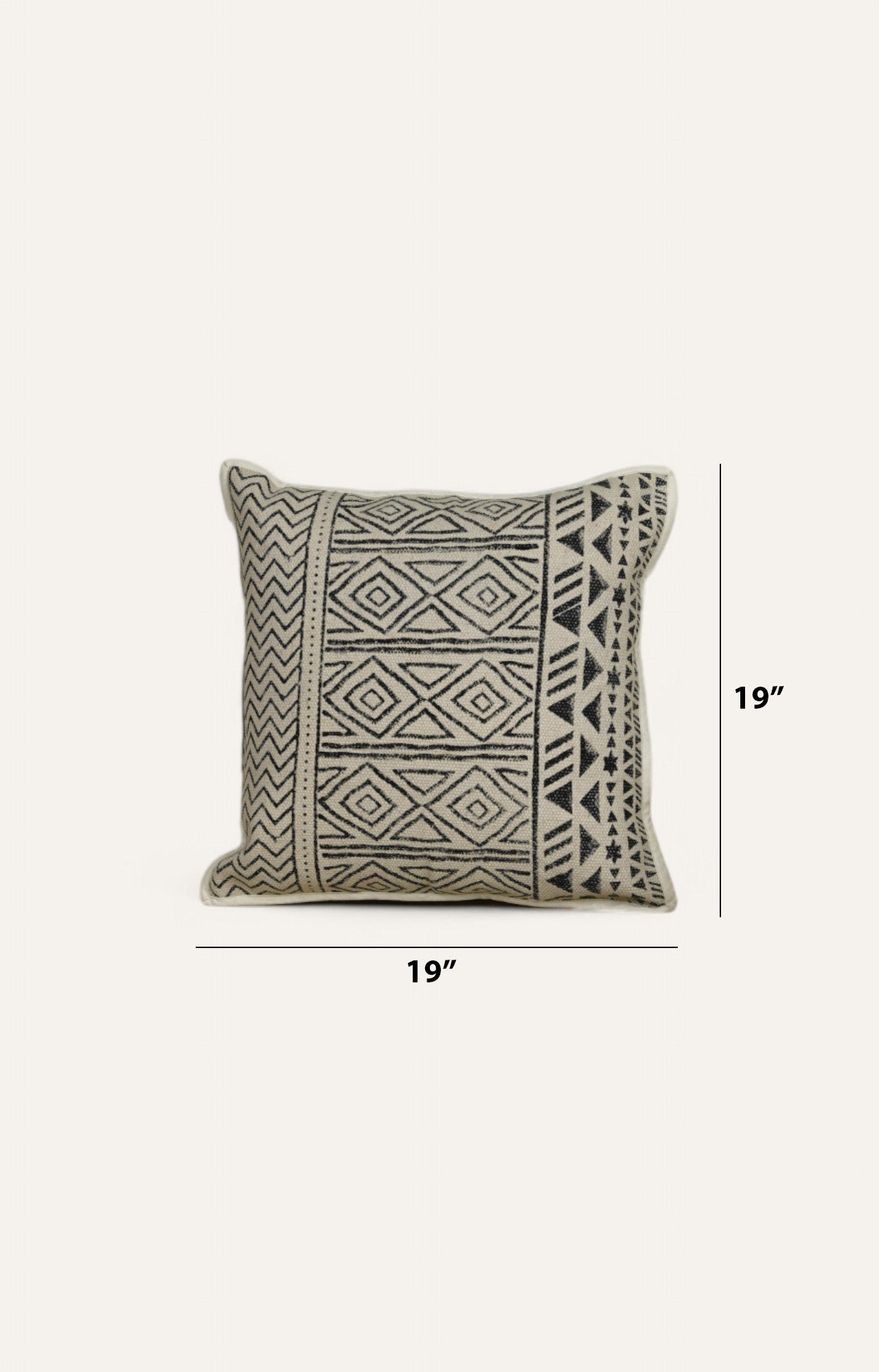 Jaipur Block Printed Cotton Cushion