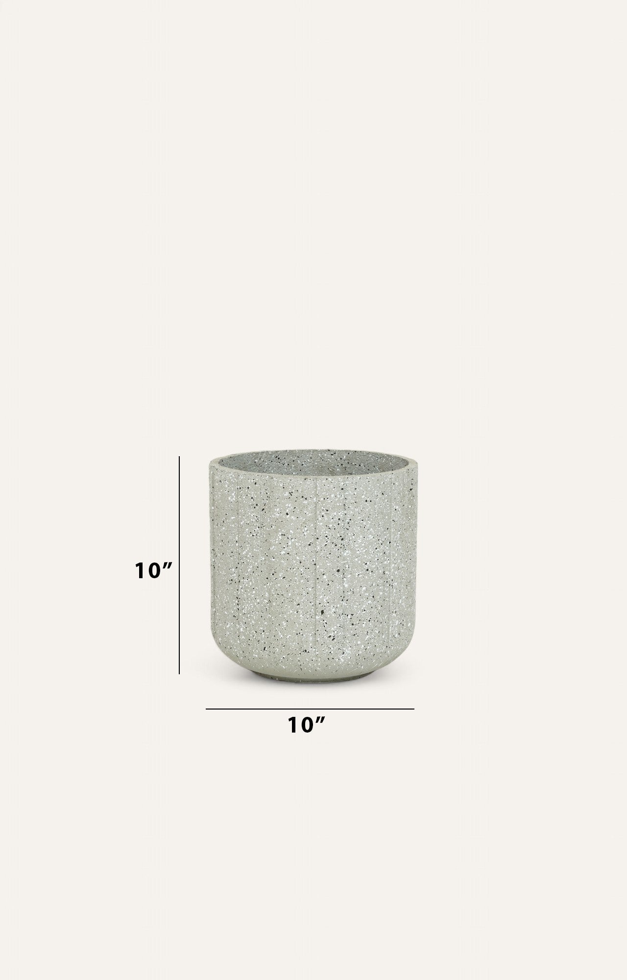 Grey Resin Planter - Small