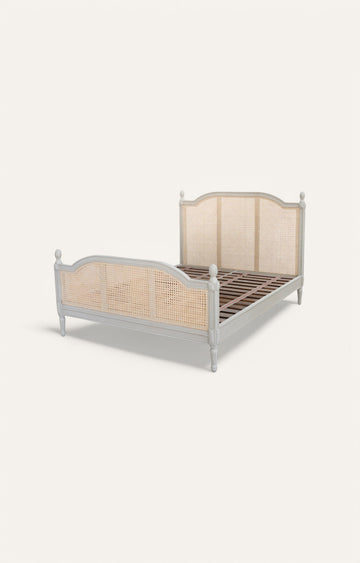 Gustavian Cane Bed Without Storage