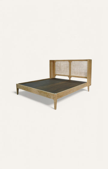 Rainey Natural Rattan King Size Bed