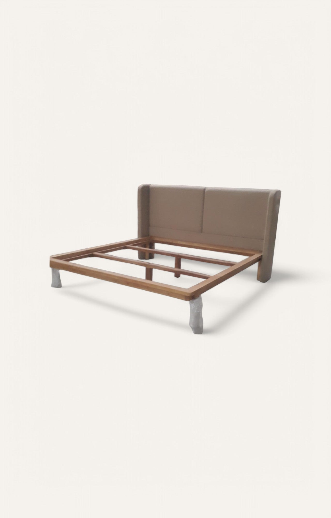 Misty Grey Upholstered Bed