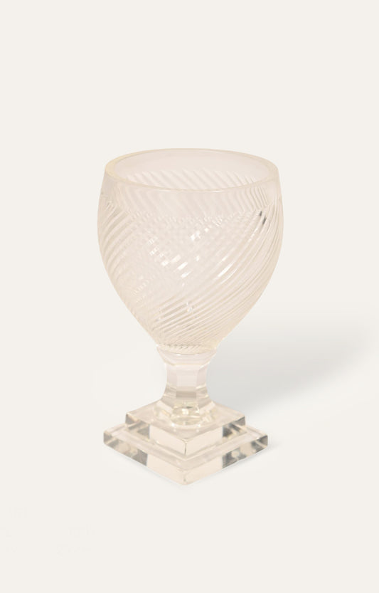 Pressed Glass Candle Stand